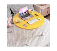 HOFUNTRE Nouvelles Jambes conceptuelles, Plusieurs Couleurs Disponibles,tiroir de Rangement, Plateau Rond,Idéal pour la Maison, Le Bureau et Les Petits espaces.(Yellow A)