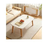 HOFUNTRE Pieds en Bois Caoutchouc épais, Coins arrondis, Conception de Hauteur raisonnable, sans Installation Idéal pour la Maison, Le Bureau ou Les Petits espaces.(Warm White,80x55x44cm)