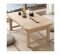 HOFUNTRE Table Pliante en pin, Bords arrondis Lisses,Grande Surface, Table Basse Minimaliste Verrouillage stabilité renforcée et Une Haute capacité de Charge(70x40x40cm)