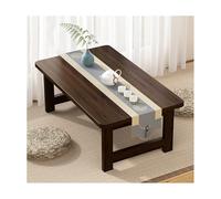 HOFUNTRE Table Pliante,Facile à Plier,sans Installation, Barre de Support Renforcée, Table de canapé Pliante en Bambou Supporte Jusqu'à 150lbs, Construction Solide.(Walnut,60x37x35cm)