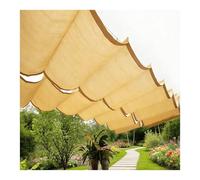 HOFUNTRE Toile d’Ombrage Vague Rétractable avec Design en U,Rétractable Kit de Couverture d'Ombre Protection Solaire, Contrôle du Soleil, Idéal pour Pergolas(W:2.8m/9.18ft*L:4m/13.1ft)