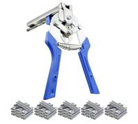 Hog Pince et pince à anneau, pince multifonction pour agrafes métalliques de type M | Outils de bricolage pour élevage de volaille, élevage animal, tapisserie, artisanat, clôture, travail de fil