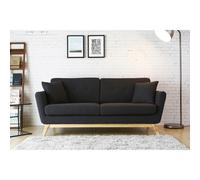 Concept Usine - Canapé Scandinave Höga - 3 places Gris anthracite Déhoussables 190 cm + 2 coussins