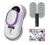 HOGA W10 Robot de nettoyage de vitres avancé, avec corde de sécurité, télécommande et 10 chiffons de nettoyage - Efficacité et sécurité inégalées dans le nettoyage automatique des fenêtres