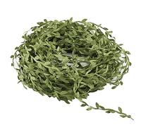 Hogado 132 Pieds en soie Ivy Feuille Faux Vines guirlandes artificielles à suspendre pour plantes Feuilles vertes ruban en osier Rotin Couronne Décorations Mariage murale Crafts Party Decor