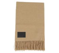 Hogan, Homme, Accessoires, Gris, Taille: ONE Size Écharpe Grise à Franges avec Logo