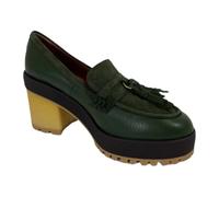 Hogan - Mocassins à Talon Bloc en Caoutchouc - Femme - Chaussures - Vert - Taille: 37 1/2 EU