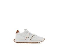 Hogan Sneakers H601 Bouchons en cuir blanc et inserts cuir HXM6010EH41O646P08 Blanc, Blanc, 42.5 EU