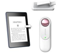 Hogance RF Télécommande Tourne Page Commande pour Kindle Paperwhite Oasis Voyage, Tourneur de Pages E-Reader de iPad iPhone Tablettes, Accessoires pour la Lecture de Kindles, HKRC005, Blanc+Rose