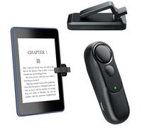 Hogance RF Télécommande Tourne Page Commande pour Kindle Paperwhite Oasis Voyage, Tourneur de Pages E-Reader de iPad iPhone Tablettes, Accessoires pour la Lecture de Kindles, HKRC004, Noir