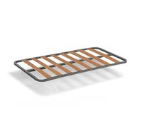 HOGAR24 ES Sommier Basique à Lattes de Bois, Structure en Tubes d'acier de 30 x 30 mm, Dimensions : 80 x 190 cm, Pieds Non Inclus