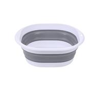hogarevrumah Bassine à vaisselle pliable, portable, bac de rangement pliable pour cuisine/camping, lavabo de voyage multifonction en plein air, économie d'espace (gris, 5 l)