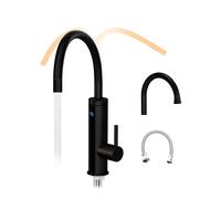 HOGART Robinet électrique avec chauffe-eau instantané 230v pour cuisine, jardin, salle de bain, caravane, camping, 2 embouts, Smart Heater, mitigeur avec chauffe-eau instantané, robinet d’eau chaude