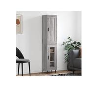 Hoge kast 34,5x34x180 cm bewerkt hout grijs sonoma eikenkleurig3200407