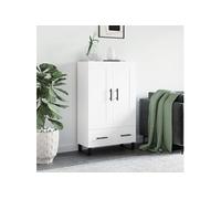 Hoge kast 69,5x31x115 cm bewerkt hout wit830348