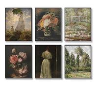 HOGEBIG Master Painter Peinture à l'huile classique sur toile pour décoration de chambre à coucher, peinture de sortie vintage, décoration de ferme 8"x10" (20.3x25.4cm) SANS CADRE