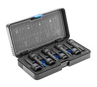 Högert Technique Lot de 8 douilles à chocs Torx 1/2" CrMo – Air comprimé