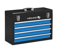 Hogert Technik HT7G075 Boite à outils avec poignée noir Bleu