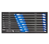 Hogert Technik HT7G120-1 Kit de clés polygonales et de clés à fourches