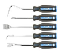 Högert Technik - Lot de 5 cordons de serrage et crochets en acier au carbone, performances, durabilité, applications multiples, travaux de montage, travaux d'entretien