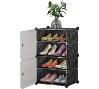 Hogler 3409 Système d'étagères variables 4 étagères 62 x 42 x 32 cm, noir