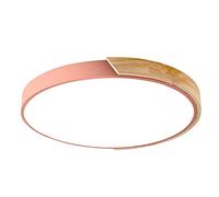 HOGNYAU Plafonnier LED avec Télécommande, Plafonnier Nordique Simple À Économie D'énergie, Luminaire D'installation Intégré À Intensité Variable, Lampe À Panneau Rond Ultra-Mince, pour Salon, Bureau