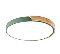 HOGNYAU Plafonnier LED avec Télécommande, Plafonnier Nordique Simple À Économie D'énergie, Luminaire D'installation Intégré À Intensité Variable, Lampe À Panneau Rond Ultra-Mince, pour Salon, Bureau