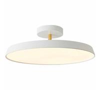 HOGNYAU Plafonnier Moderne Nordique pour Salon, Cuisine, Style Minimaliste, Éclairage De Plafond Plat, Blanc Froid 6000 K, Chambre À Coucher, Étude, Économie D'énergie, Plafonnier LED Rond en Métal