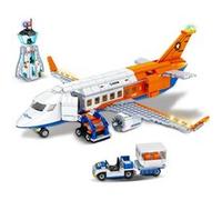 HOGOKIDS Avion de passagers City - Kit de construction 3 en 1 - Hélicoptère 697 blocs G