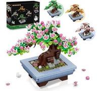 HOGOKIDS Fleurs Bonsaï - Jeu de construction 584 pièces - Objet de Décoration - Cadeau adultes, enfants 6+ ans G