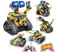 HOGOKIDS Robot RC 5-en-1 Technic 520 Pièces - Jeu de Construction Télécommandé avec App et Télécommande, Cadeau Enfant 6-12+ Ans