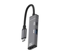hogtnd Adaptateurs USB C vers HDTV 4K 120 Hz avec charge rapide 100 WPD et un port pour ordinateur portable, téléphone, tablettes, C, multiports, Dock en aluminium
