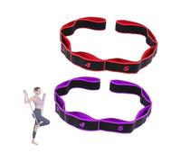 hogtnd Bande d'exercice de résistance à 8 niveaux, sangle de traction, ceinture d'étirement pour musculation, flexibilité, bande élastique d'entraînement