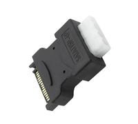 hogtnd Bloc d'alimentation SATAss 15 broches vers 4 broches IDE avec boîtier ABS pour des constructions compactes et des blocs d'alimentation SATA stables vers IDE
