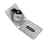 hogtnd Boussole pliable multifonctionnelle ouverte avec règle de carte étanche, outil de navigation pour camping, survie, randonnée, randonnée