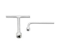 hogtnd Clés à tête triangulaire en métal avec poignée ergonomique - 2 tailles pour levage de boulon de porte d'ascenseur - Serrage triangulaire