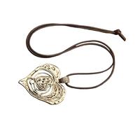 hogtnd Collier chaîne à breloques en forme de cœur à la mode, conception en alliage de Zn, association sans effort avec des tenues, du bureau collier de mode en soirée