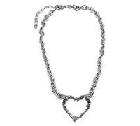 hogtnd Collier de Couple moderne en forme de cœur et d ' épine, bijoux d ' amour assortis pour lui et sa chaîne en alliage tendance, d ' anniversaire, bijoux de Couple