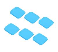 hogtnd Couvercles élastiques pratiques en silicone - Passent au micro-ondes et au lave-vaisselle - Pour récipients ronds et carrés - Couvercles de rechange en élastomère