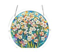 hogtnd Décoration kaléidoscope, attrape-soleil, décoration murale avec chaîne, convient pour le salon, cadeau de pendaison de crémaillère, décoration de fenêtre