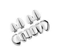 hogtnd Ensemble de grillz tendance pour dents Hip Hop - Apparence délicate - Prêt à l'emploi - Accessoires hiphop - Pour artistes - Lisse et brillant, Einheitsgröße, comme décrit, Comme décrit