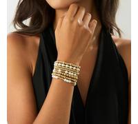 hogtnd Ensemble de pendentifs Gothiques Tendance avec Perles irrégulières, pour Bijoux superposés empilables, Cadeaux, Ensemble de Bracelets de Perles