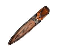 hogtnd Étui de cutter droit avec fourreau en cuir pour outils en plein air, camping, barbecue, chasse