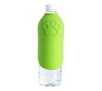 hogtnd Gamelle d'eau de voyage anti-fuite, accessoire pour animal de compagnie, distributeur d'eau en silicone, parfait pour les chiens, se fixe à n'importe quelle bouteille, se replie facilement