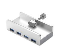 hogtnd Hub USB de type C 5 Gbit/s avec pince USB 3.0 répartiteur adaptateur dock station d'accueil 4 ports pour ordinateur de bureau accessoires bloc d'alimentation USB C