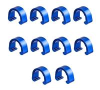 hogtnd Lot de 10 colliers de serrage en C pour vélo, boîtier de guidage, câble de frein, guide de tuyau, clips de câble de frein, clips de câble de frein, boucles et accessoires, outils d'entretien