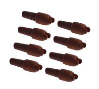 hogtnd Lot de 8 bouchons à vin en silicone avec double joint et poignée de traction pour fermeture anti-fuite en plusieurs couleurs