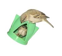 hogtnd Mangeoire à oiseaux innovante imprimée 3D en forme de fusée de 12,4 x 14,5 cm pour une utilisation dans le jardin en plein air, suspendu, design unique de nichoir à oiseaux