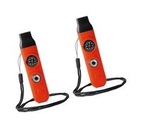 hogtnd Outil multifonction de survie 7 en 1 pour camping, randonnée, chasse, pêche, sifflet d'urgence de sécurité, sifflet avec cordon tour de cou, sifflet d'extérieur avec boussole
