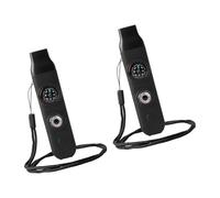 hogtnd Outil multifonction de survie 7 en 1 pour camping, randonnée, chasse, pêche, sifflet d'urgence de sécurité, sifflet avec cordon tour de cou, sifflet d'extérieur avec boussole